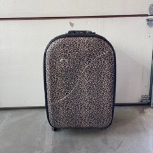 Leopard Print Suitcase - Picture 1 of 3